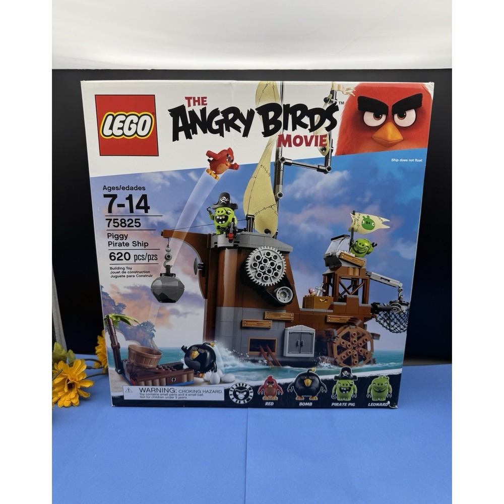 LEGO The Angry Birds Movie 75825 Piggy Pirate Ship 100% Complete w/Box No Manual